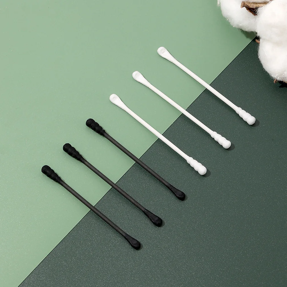 1 Box Wattestäbchen, stabiler Stab, Ohrpflücken, Make-up-Entfernung, Gesichtsreinigung, Mehrzweck-Einweg-Wattestäbchen, Ohrenreinigungstupfer