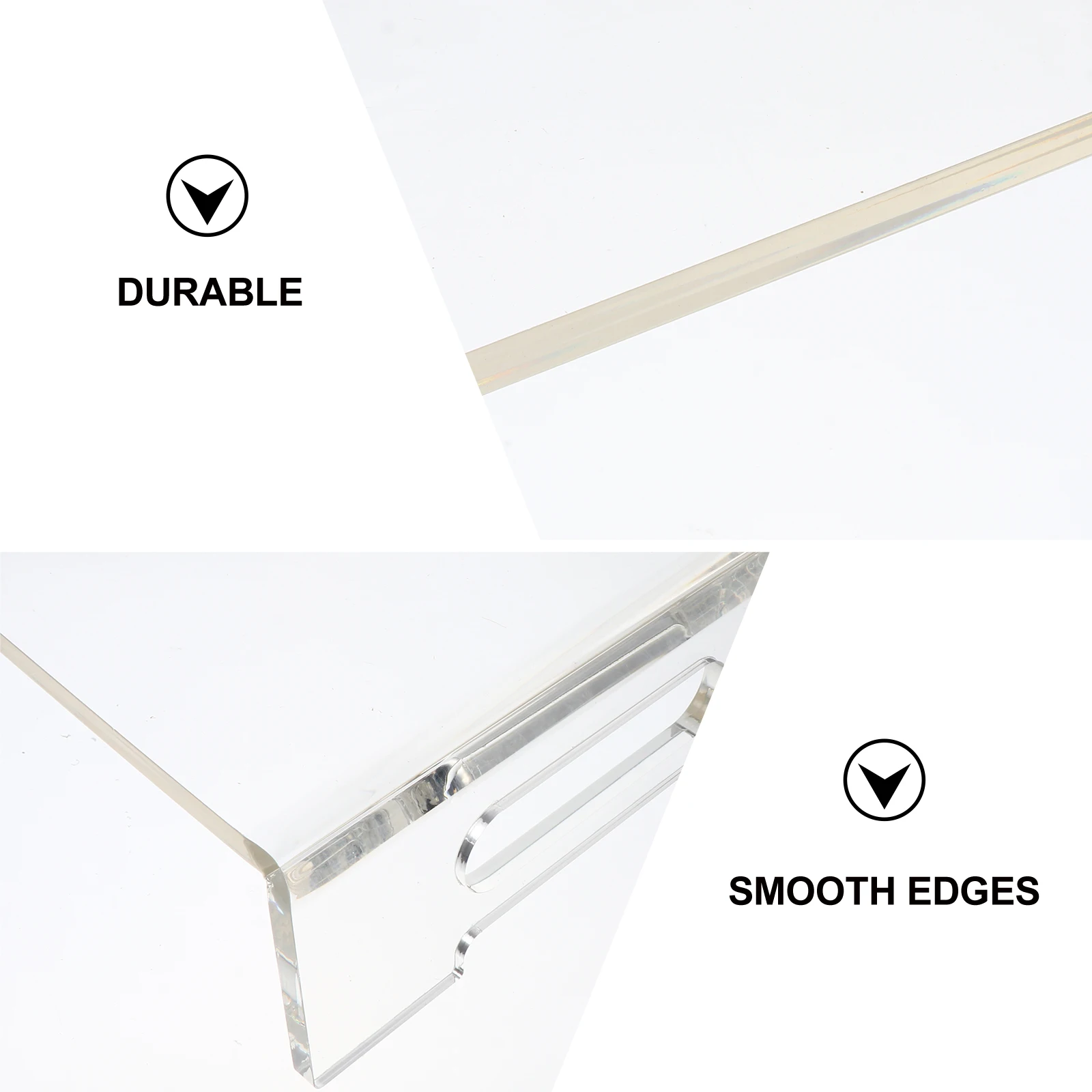 

1Pc Durable Acrylic Monitor Stand Computer Bracket Ergonomic Desk Riser Office Display Holder