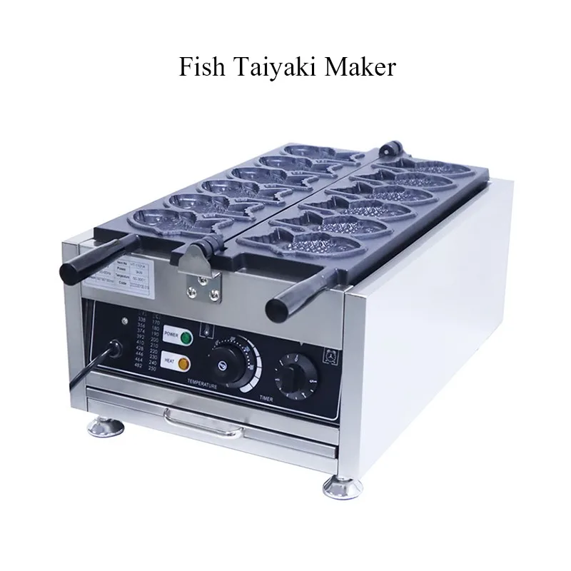 

Commercial Household Electric Snack Taiyaki Machine Rotary Fish Waffle Machine