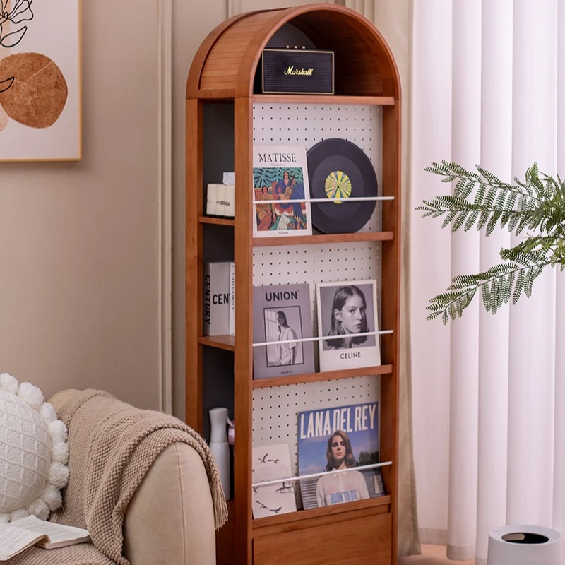 

Full-length mirror Floor mirror Household movable solid wood full-length mirror Storage cabinet Integrated ins wind rotating