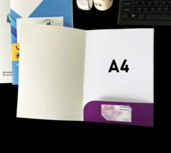 Customized Folders for Full Color Printing, Pocket folders, business card jacks, invitation cardsA4, 250G