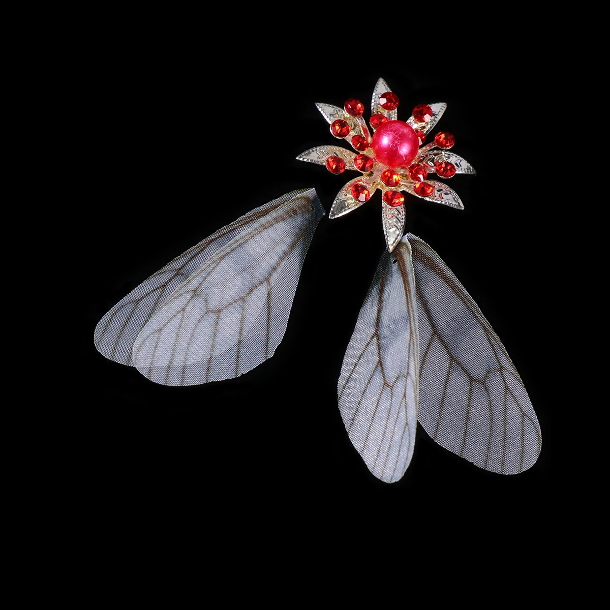 

20Pcs White Dragonfly Wing Charms for DIY Handmade Earrings Supplies Artificial Wing Decor Craft Jewelry Making Accessories