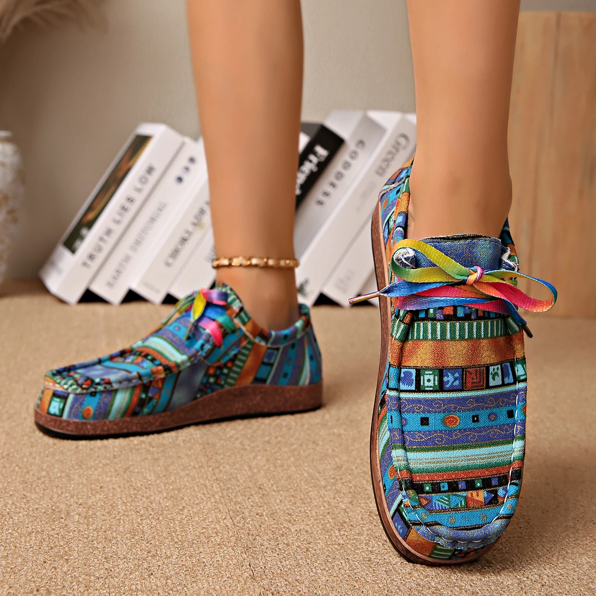 2025 New Women Sneakers Summer Thick-soled Shoes Hand-painted Graffiti Shoes Outdoor Casual Sneakers Women Zapatos De Mujer