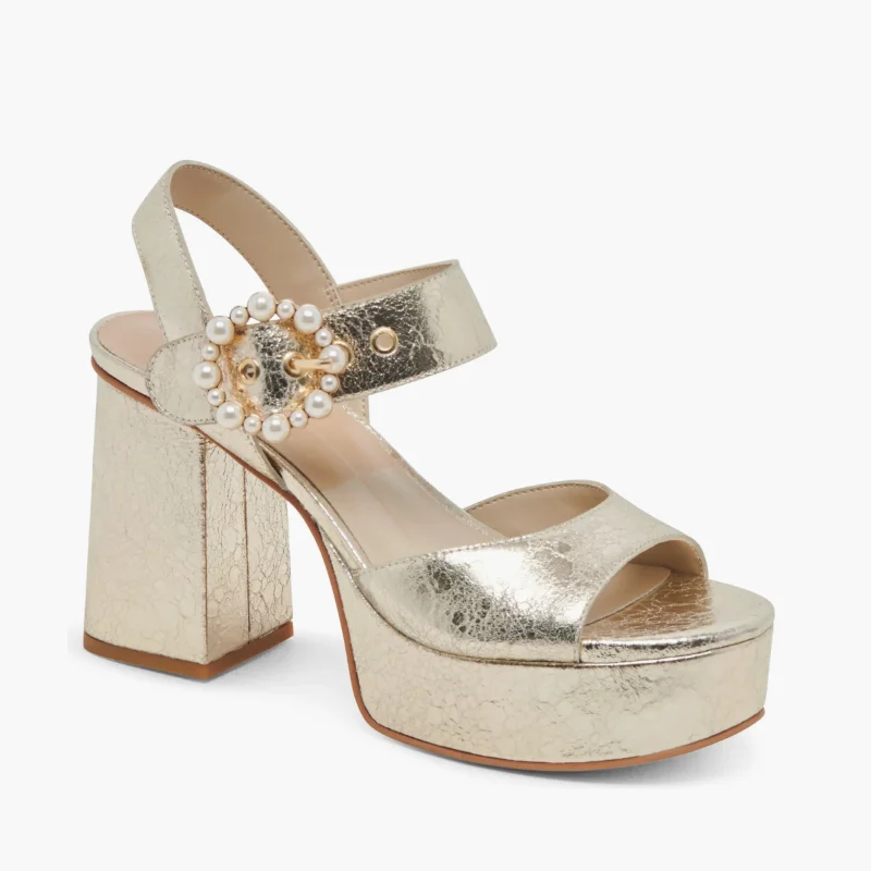 

Chinese Style Embroidered Waterproof Platform Sandals For Women 2024 Summer New Dress With A Line With Fashion Chunky Heels