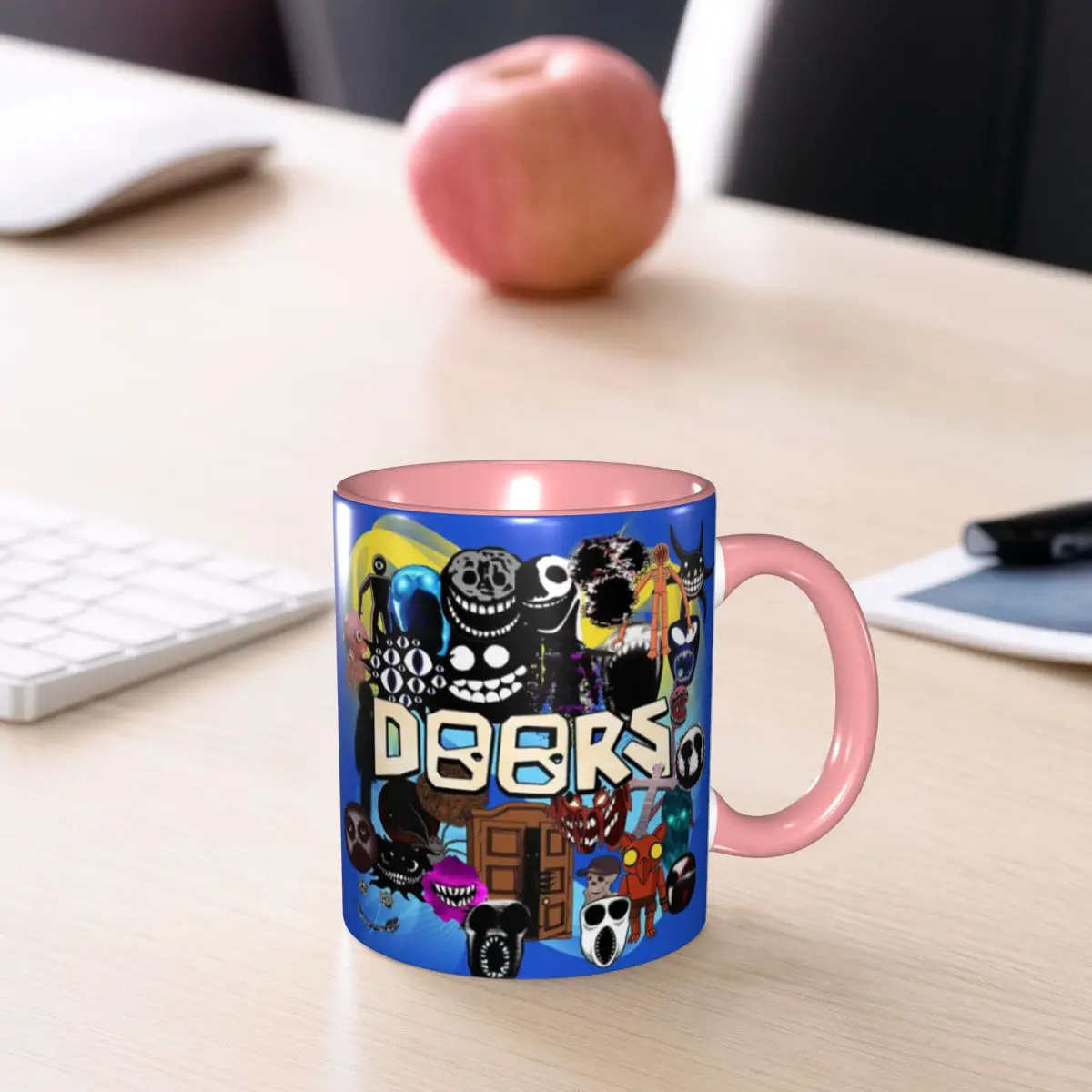 Doors All The Entities New Doors Game Update Mug Funny Ceramic Coffee Cups Tea Mugs Milk Cup Drinkware Gift for Friends