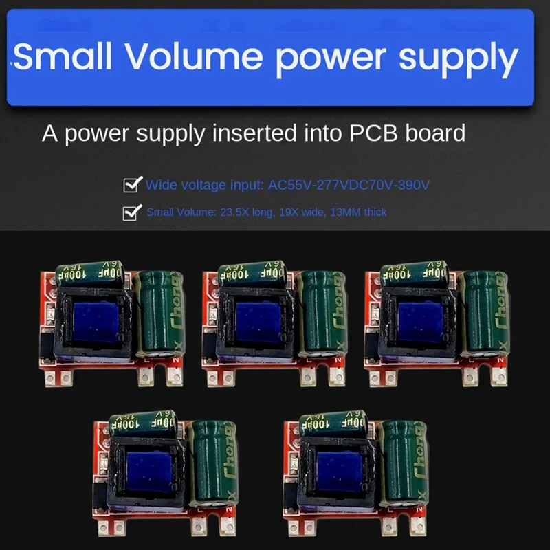 5PCS 300MA Isolated Switching Power Module AC-DC Step-Down Module 220V 110V
