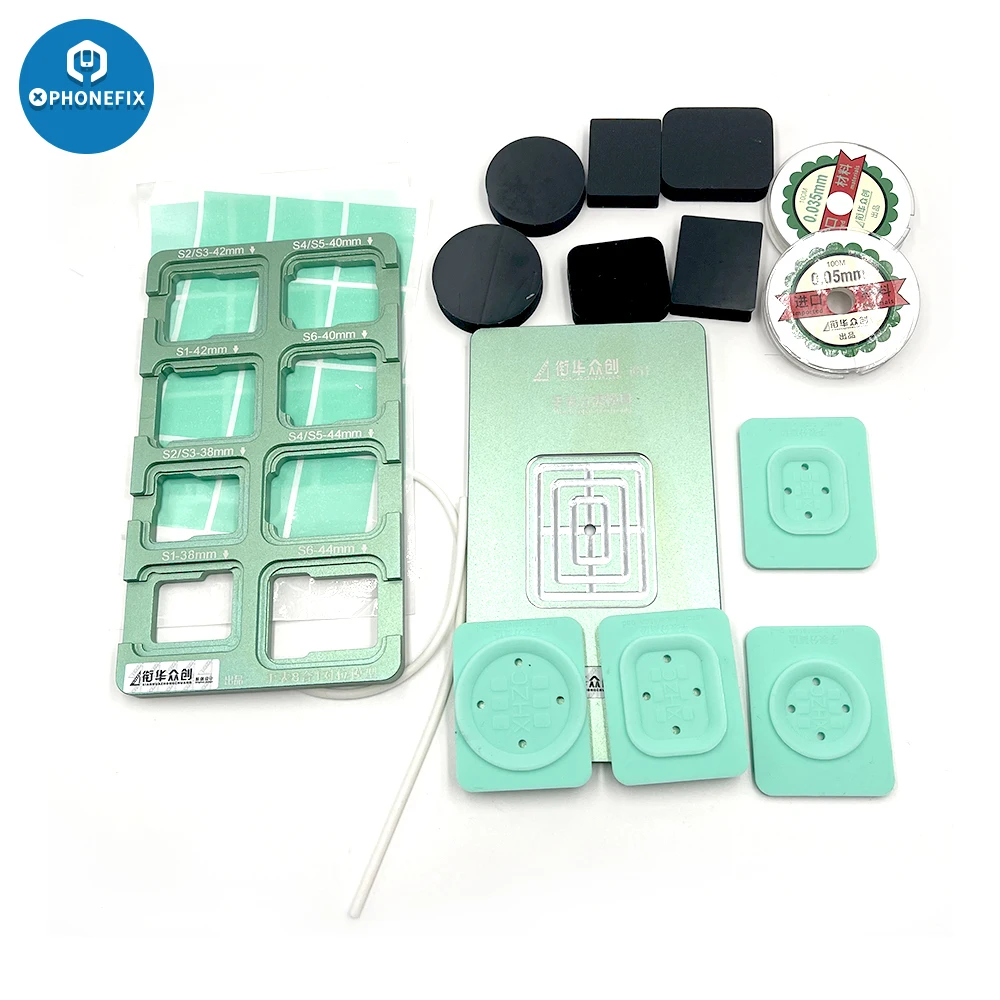 8ใน1ตำแหน่งแม่พิมพ์ Alignment Mold สำหรับ IWatch S1 S2 S3 S4 S5 S6หน้าจอ LCD Refurbish แม่พิมพ์แยก laminating ซ่อมเครื่องมือ