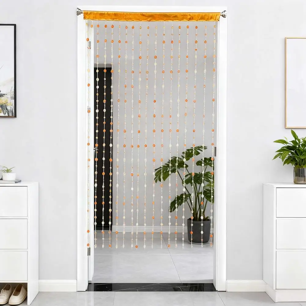Adjustable Door Curtain Boho Chic Beaded Curtain Room Divider for Room Wedding Decor Love Heart Tassel String Screen Doorway