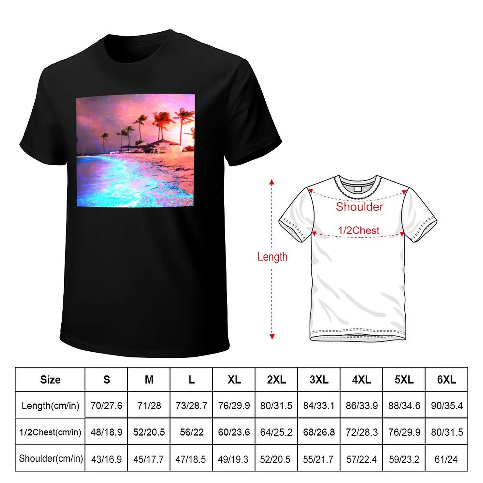 Stunning Beach T-Shirt Work Utility Casual Tee Shirt