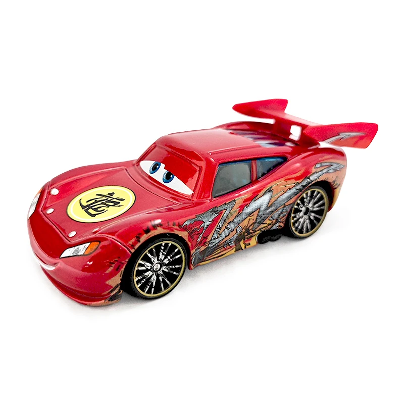 Cars Disney Pixar Lightning McQueen Sally Chick Hicks The King 1:55 Diecast Vehicle Metal Alloy Car Boy Kid Toys Christmas Gift