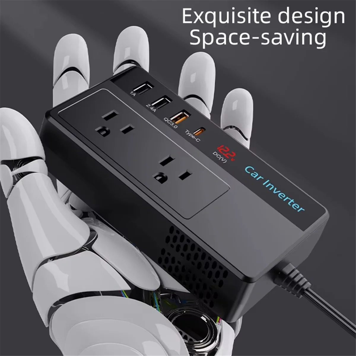 ABNJ 200W Car Inverter DC 12V  - Usb C Power Adapter recension och pris