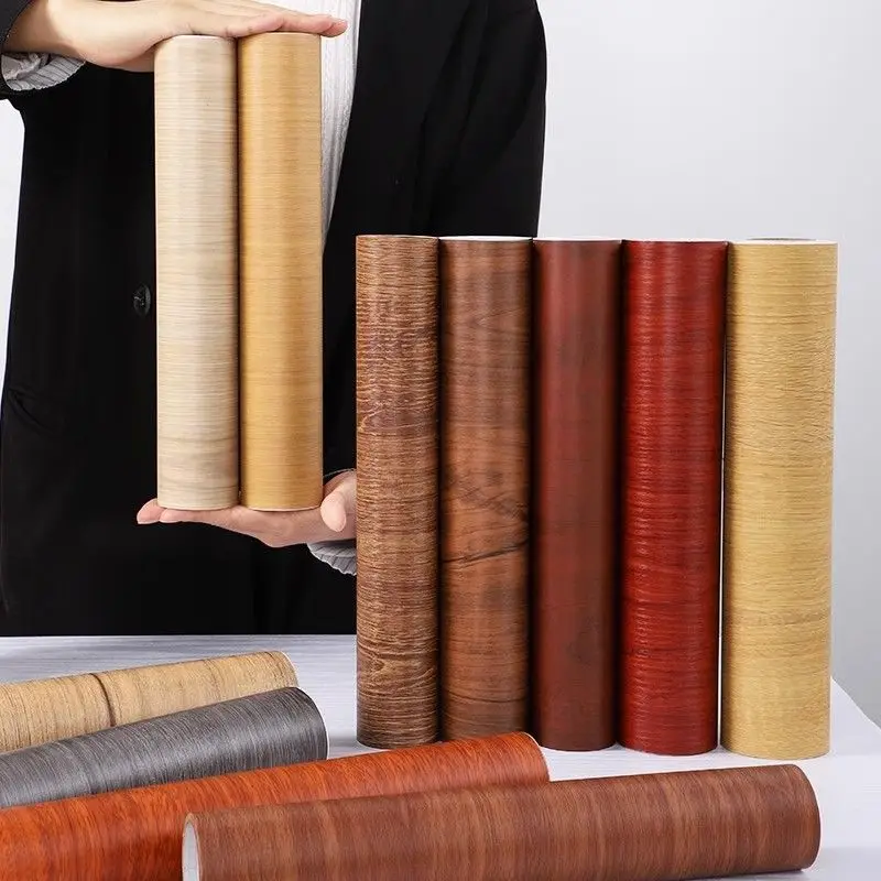 Speaker Wood Grain Stickers Self-adhesive Imitation Wood Cabinet Shell Refurbishment Special PVC Waterproof and Damaged Film