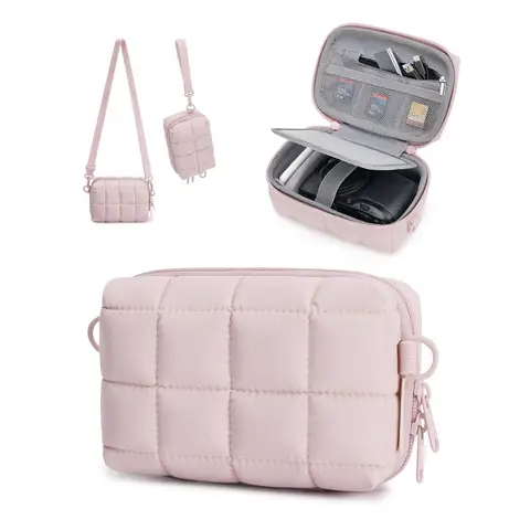 Universal 2 Carrying Ways Digital Camera Case Puffy Thickened Storage Bag Lightweight Waterproof Crossbody Outdoor Photography