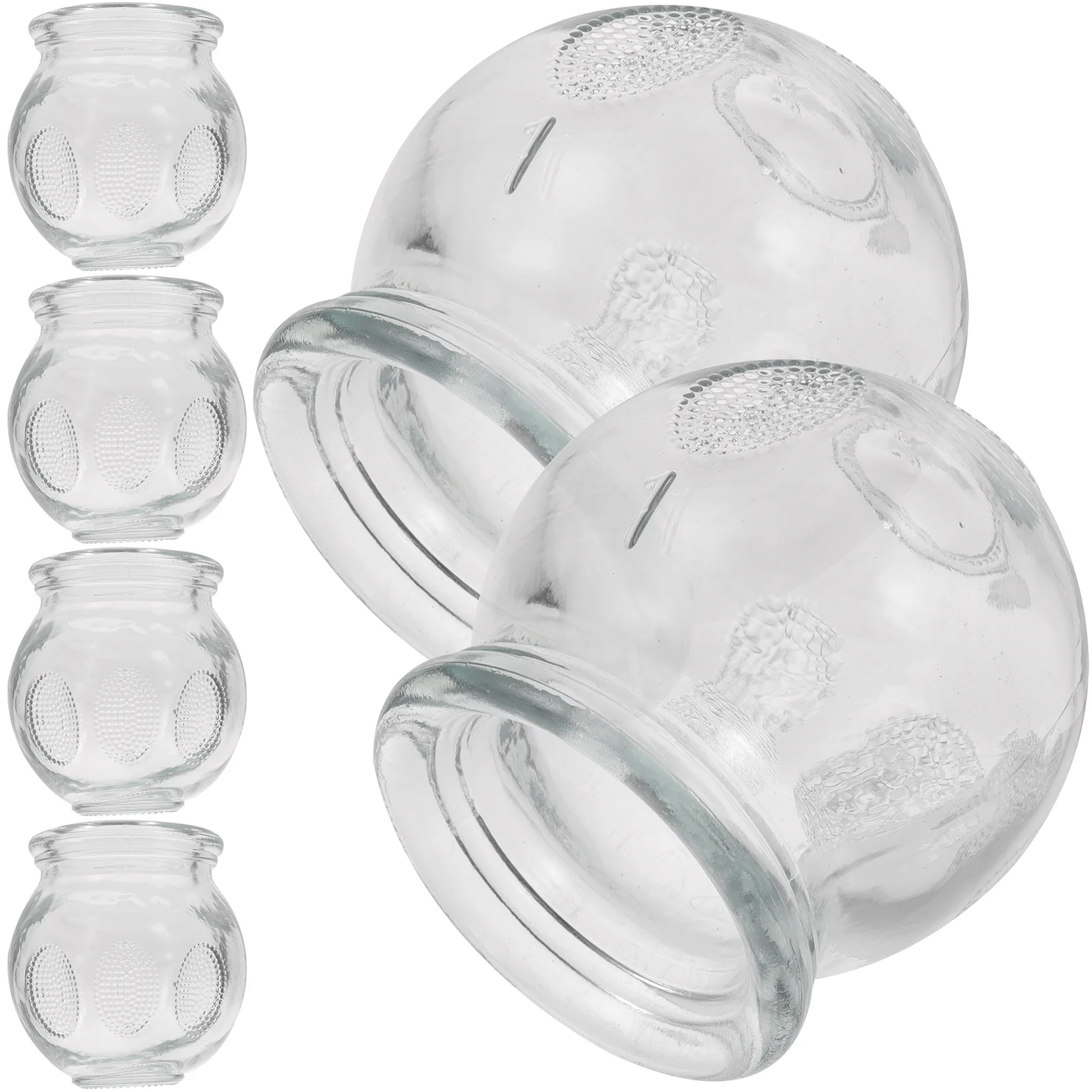 

6 Pcs Cupping Easy to Use Set Kit Massage Strong Suction Cups Glass Drinking Convenient