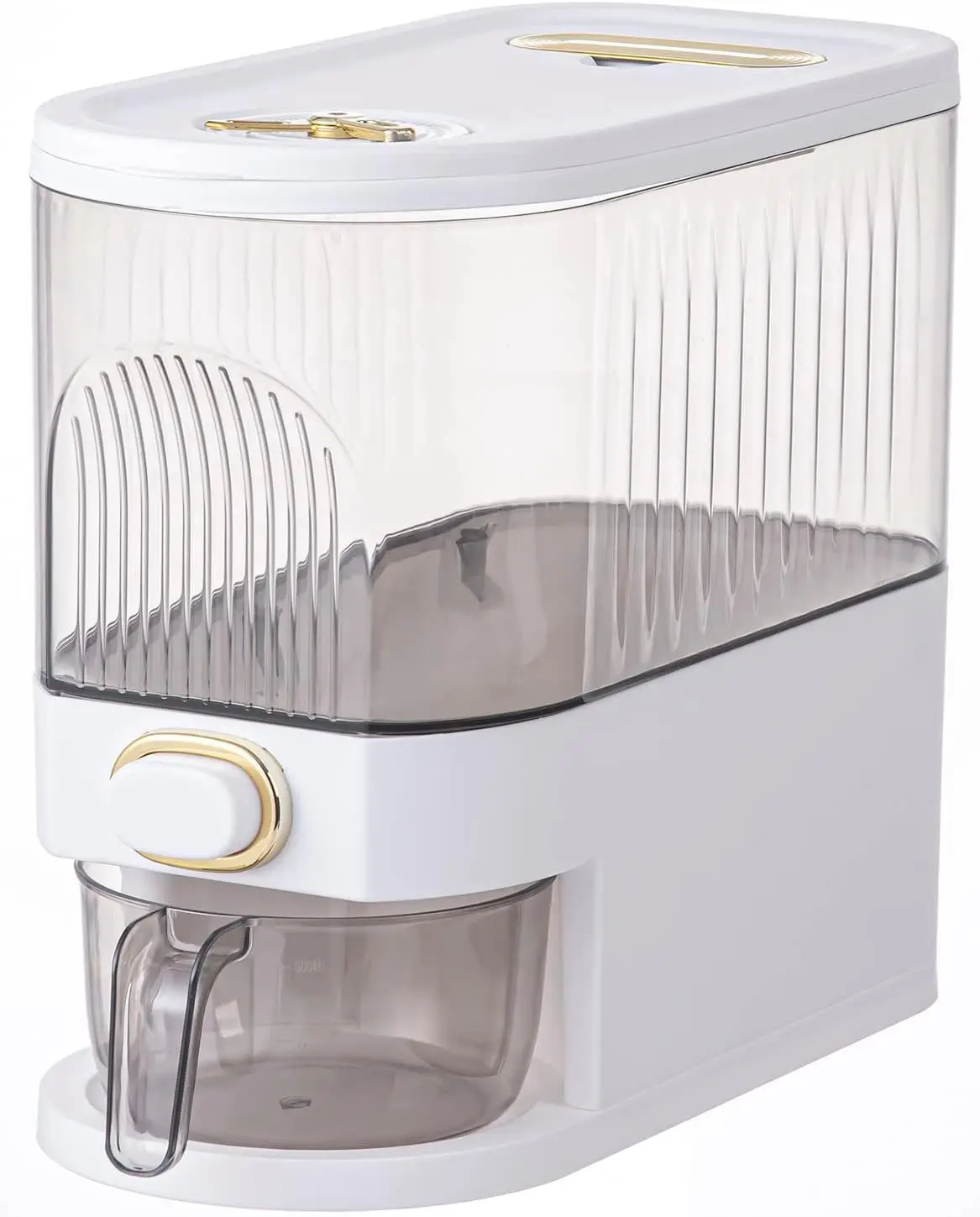 

11L Rice Dispenser with Lid, Moisture-Proof Grain Storage Container for Kitchen