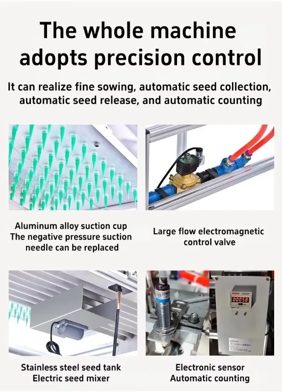 Semi-automatic tray seeder Desktop seedling equipment Various vegetable seeds