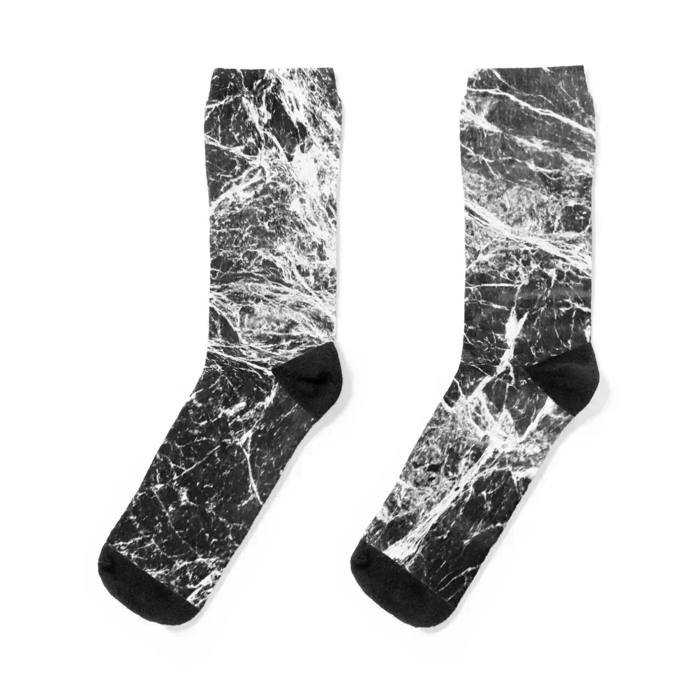 

Black Marble Granite Texture Socks with print essential Christmas soccer anti-slip Socks Ladies Men's