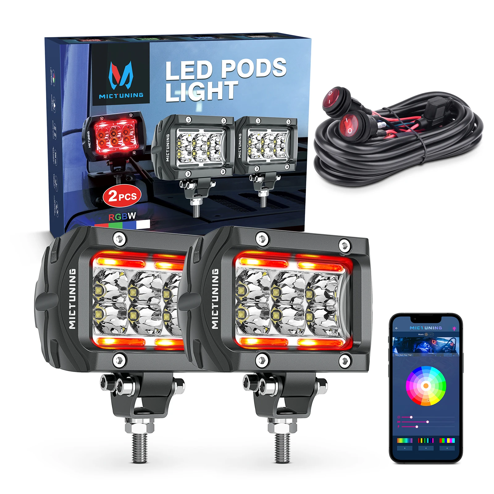 2Pcs Led Pods Light… - image