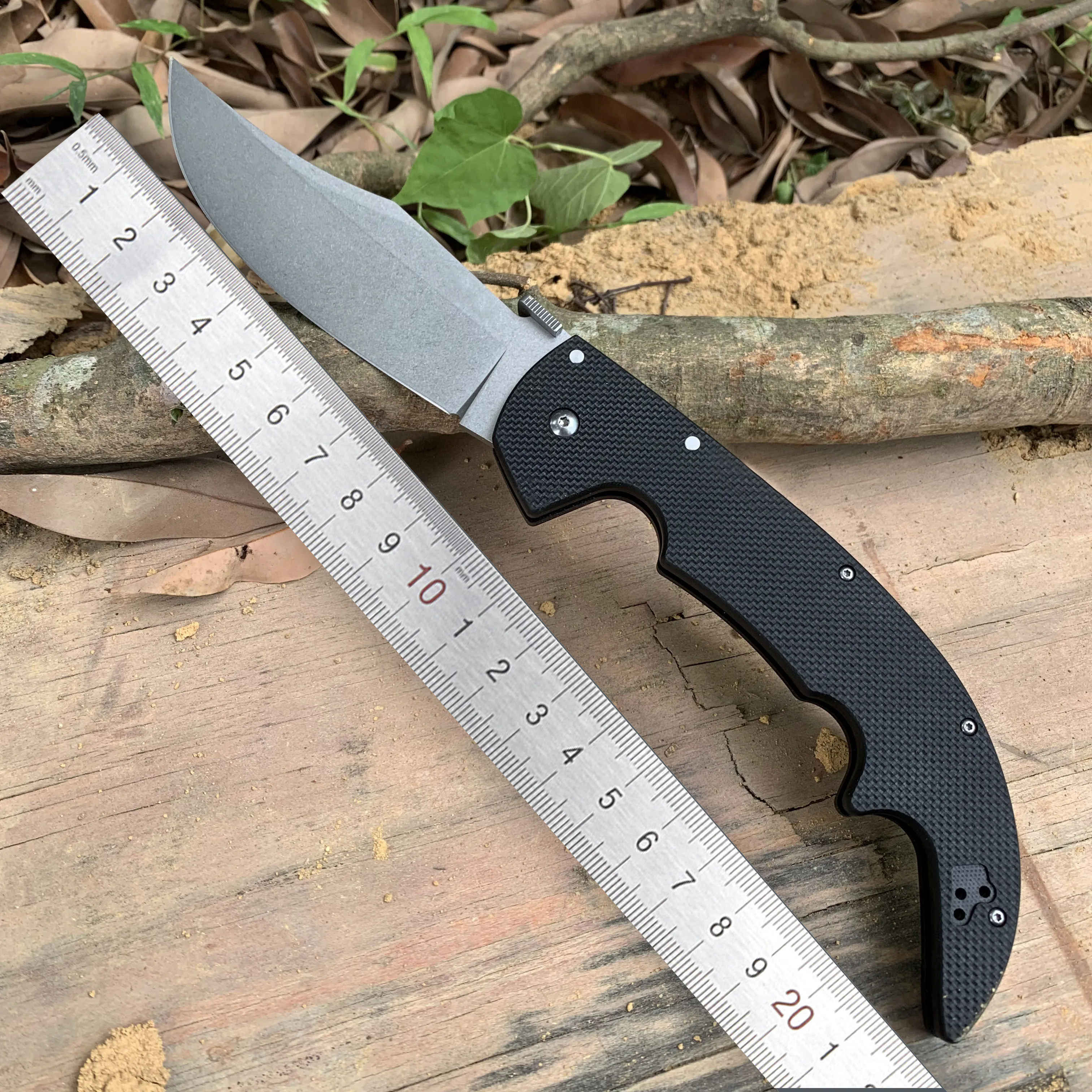 Large Cold Folding Knife AUS-10A Steel Hunting Tactical EDC Tools For Men Outdoor Survival High hardness Military combat knives