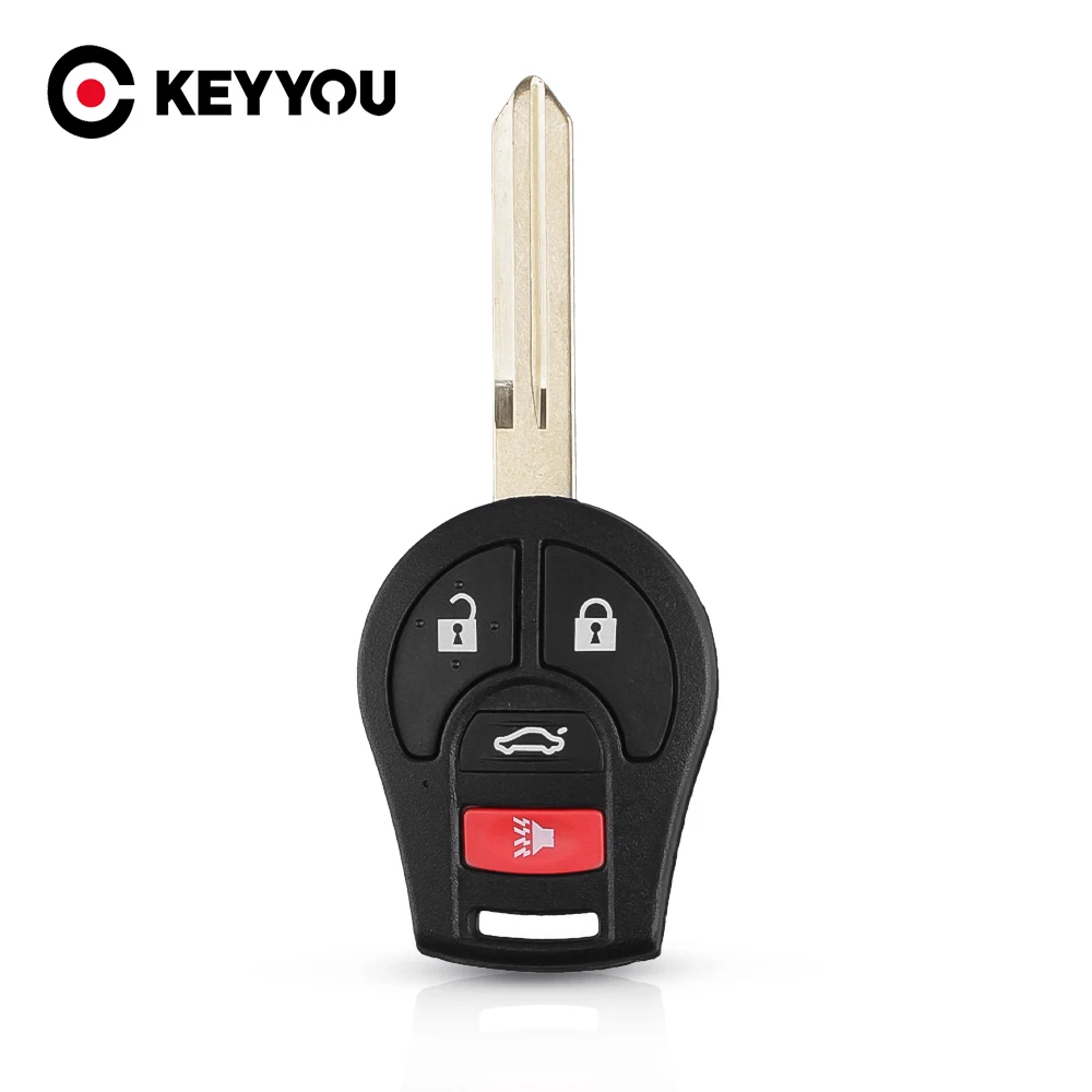 

KEYYOU 10x Remote Flip Fob Car Key Shell For March Qashqai Versa Sentra Altima Tiida Maxima Sunny Sylphy Auto Key Case Fob