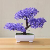 Welcoming Pine Bonsai Fake Potted Bonsai Tree Artificial Plant Desk Ornament Simulated Bonsai Mini Potted Plant Home Decoration