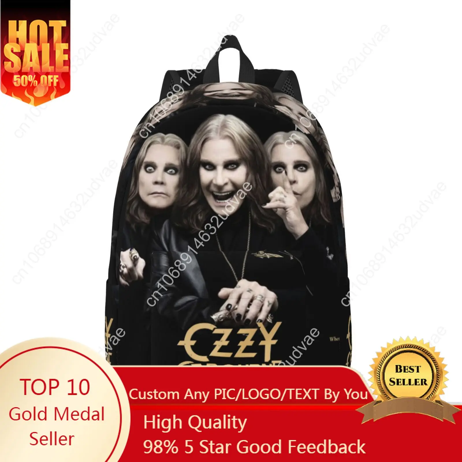 

Back To The Beginning Ozzy's Final Bow Custom Canvas Lightweight Backpack Fashion Durable Student Men Women Business Daypack