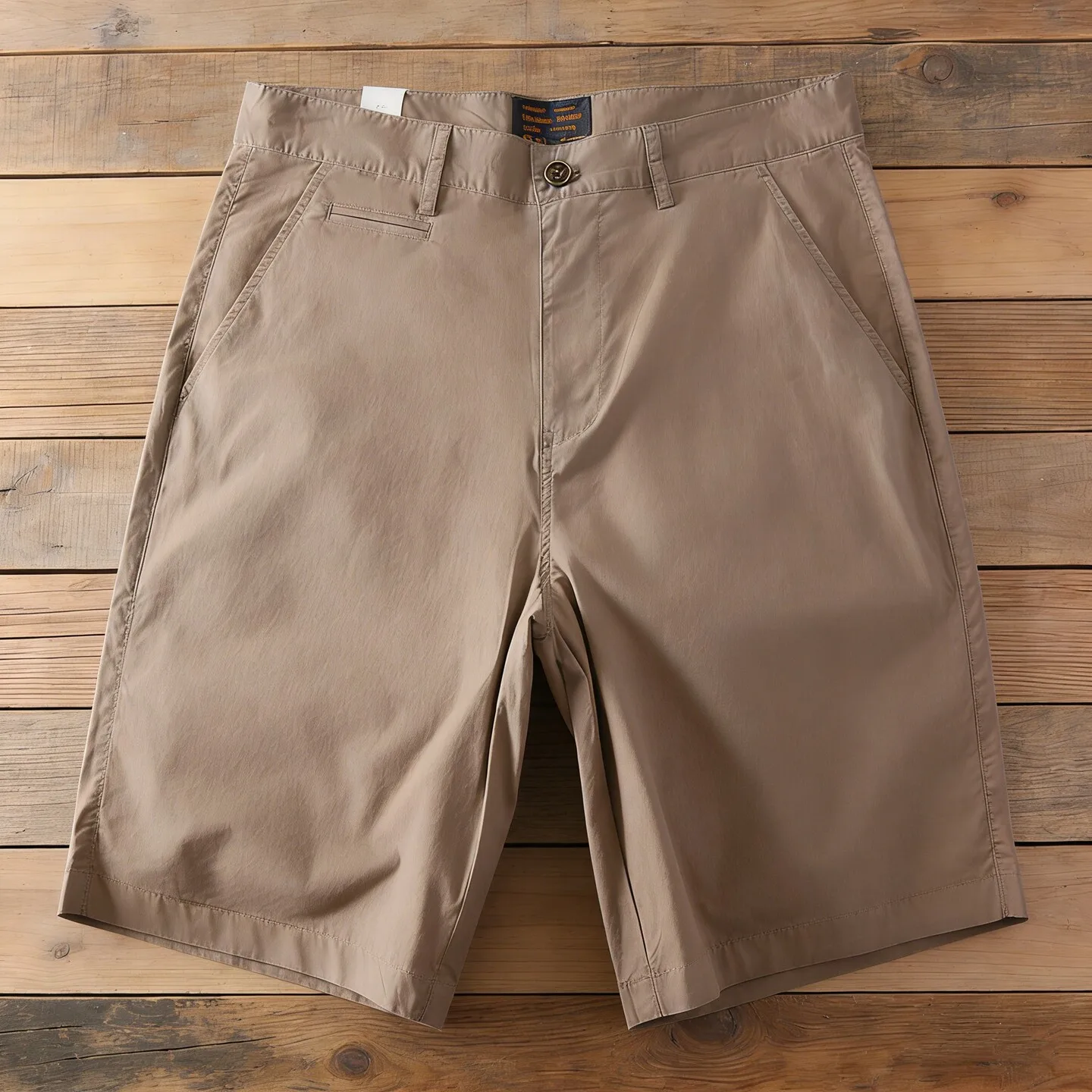 317# 2026 Summer New American Retro Thin Woven Solid Color Casual Shorts Men's Simple 97% Cotton Washed Straight 5-point Pants