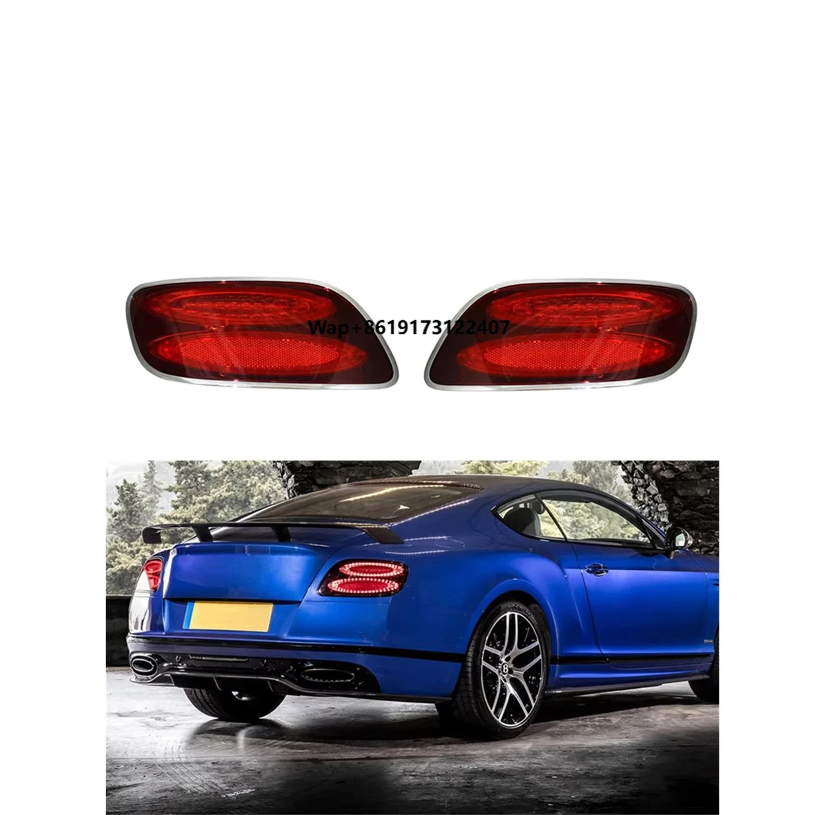 Pair Color Tail Light Assembly for GT 2012-2017 Rear Lamp 3W3945095AF 3W3945096AF Left Right Side