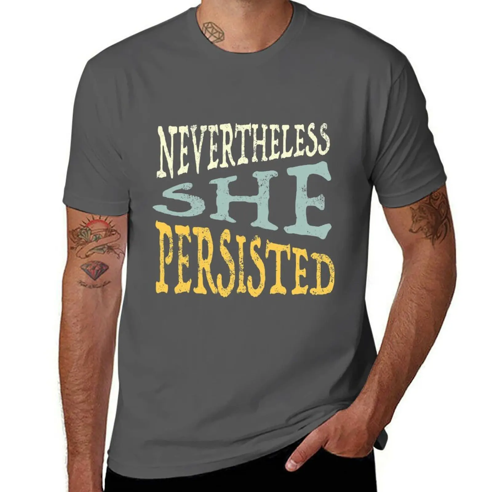 

She Persisted Nevertheless T-Shirt Festival Casual Short Sleeve