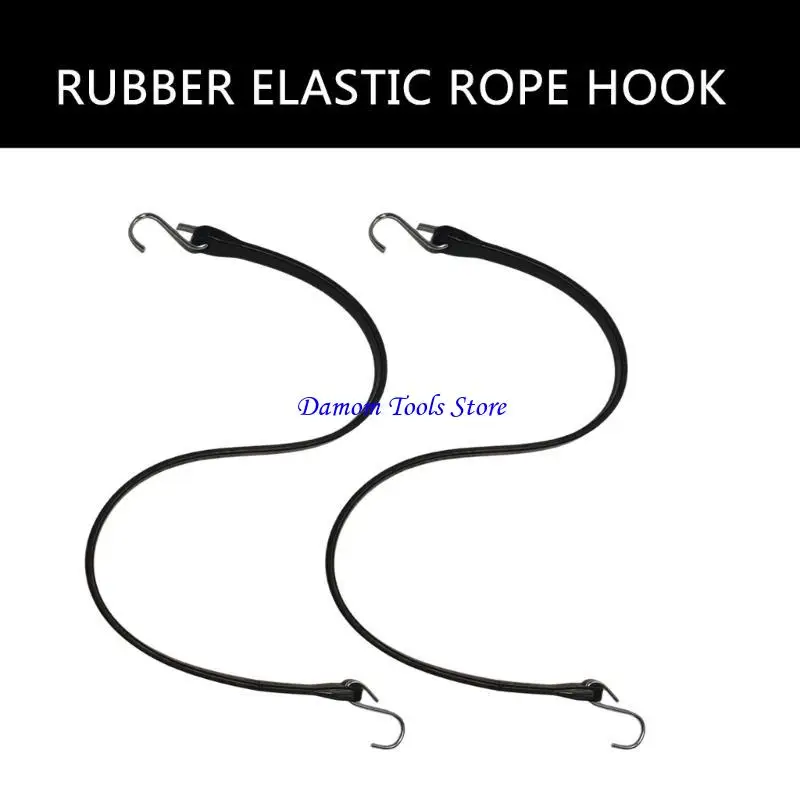 57BE 10PCS ยางผูกสายรัดสายบันจี้สายรัดด้วยสายรัดผ้าใบผ้าใบที่ปรับได้ด้วยตะขอ