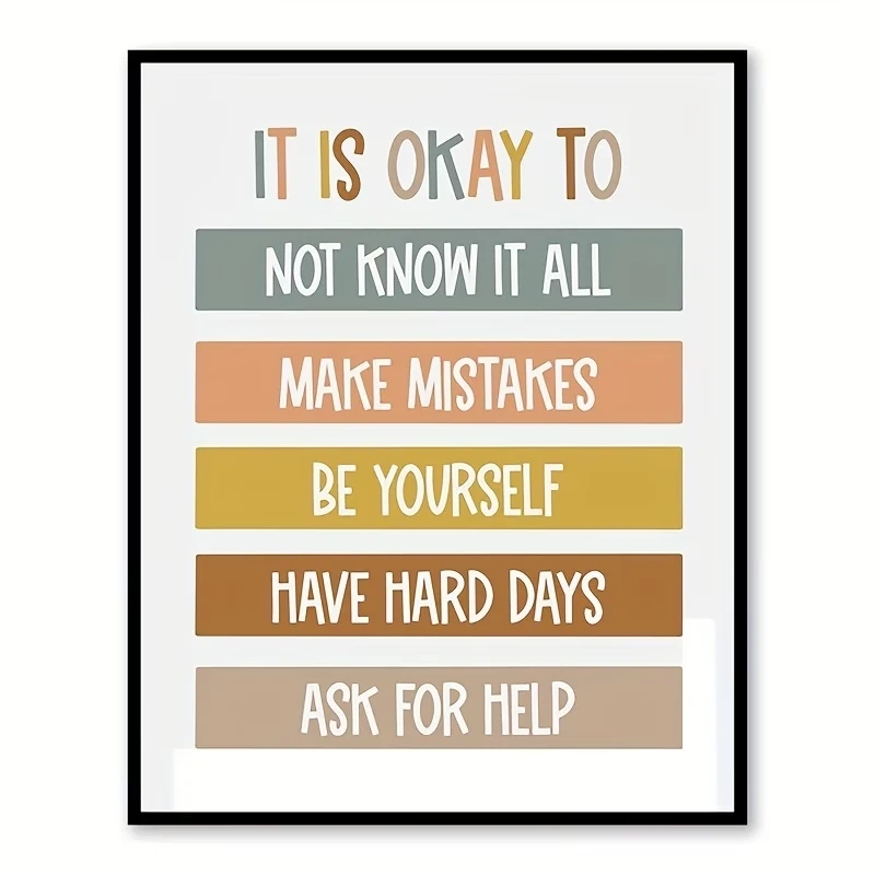 Modern Bohemian Classroom Educational Quotes  Print Canvas Painting Poster Picture For Kids Room,Bedroom Home Decor