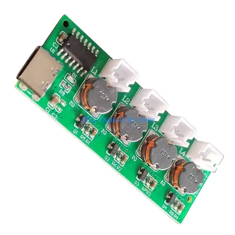 U75B Ultrasonic Nebulizer Unswitched Atomization Control Board Four Head Humidifier Module For Plant Moisturizing