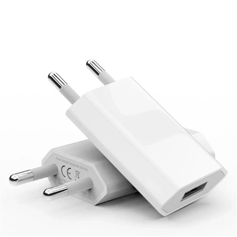 10/20Pcs Mini Portable 5V 1A Eu AC Usb Wall Charger Plug Adapter For IPhone 7 8 13 14 for Samsung for Xiaomi Charger Plug