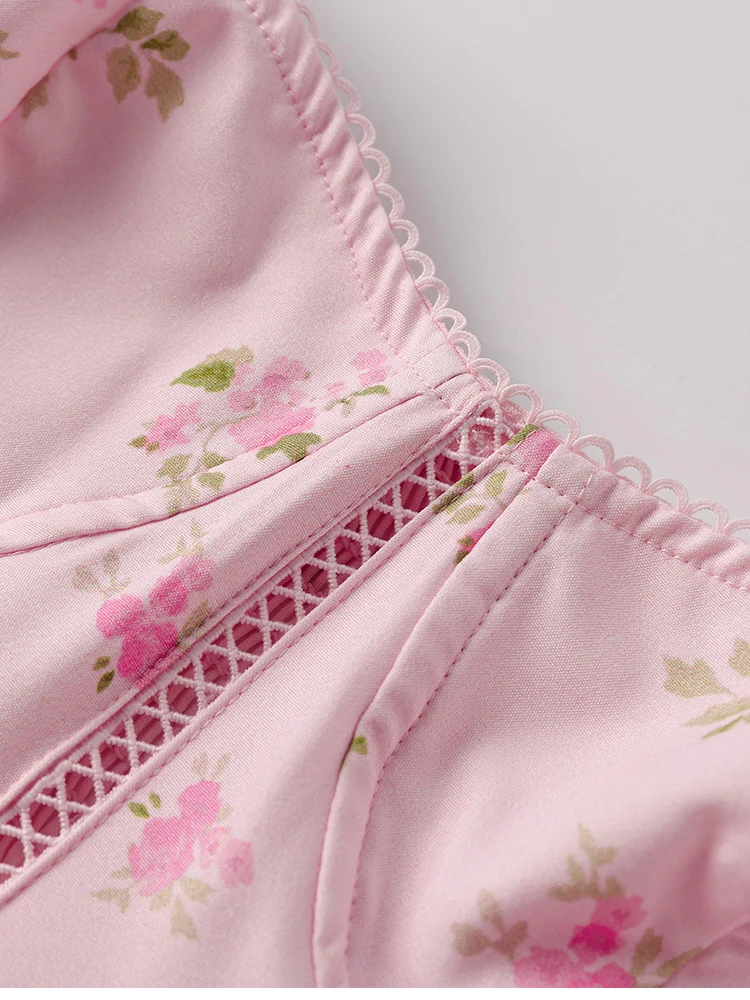 NewAsia Damenkleid mit Blumenmuster, Trägern, A-Linie, sexy hohem Schlitz, rückenfrei, zarten Ausschnitten, Sommerkleid für Party, Strand und Urlaub. – Detail 21