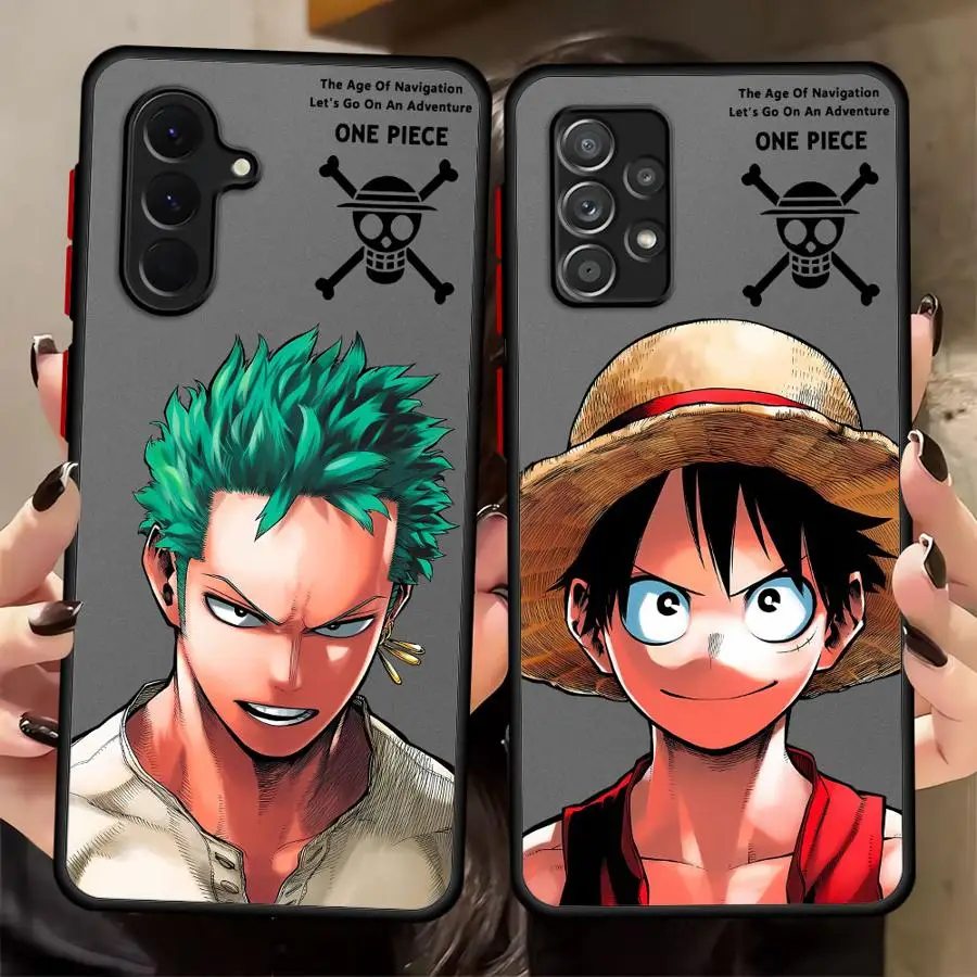 Phone Cover Case for Samsung Galaxy A14 A23 A56 A55 A53 A16 A15 A73 A33 A52S A72 A34 A36 A35 A17 A52 A54 One Piece Cool Luffy
