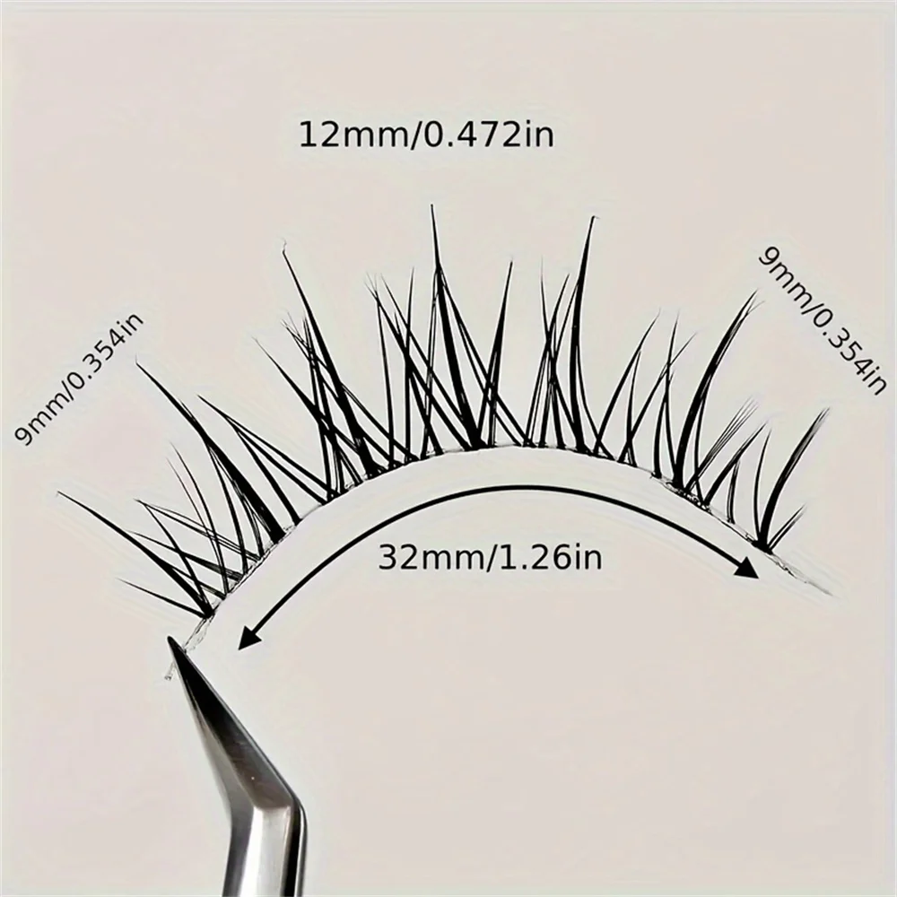 ขนตาปลอมโปร่งใสแบบยุ่งเหยิงพิเศษ 5 คู่ ขนตาการ์ตูนน่ารัก เหมาะสำหรับใช้ในชีวิตประจำวัน เป็นธรรมชาติและนำกลับมาใช้ใหม่ได้