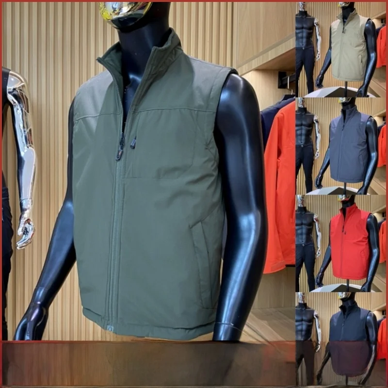 

Уличный мужской жилет Fce, двусторонний жилет, ветрозащитный, водонепроницаемый, повседневный, с воротником, осень-зима, новый, модный, подходит для Zi...