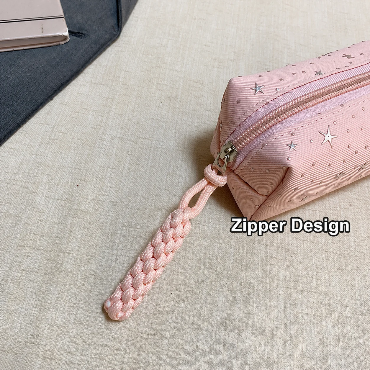 Zipper Pouch Canvas Large Capacity Pencil Bag Pencil Bag Zipper Student Pencil Bag For Daily Outings Students Pens