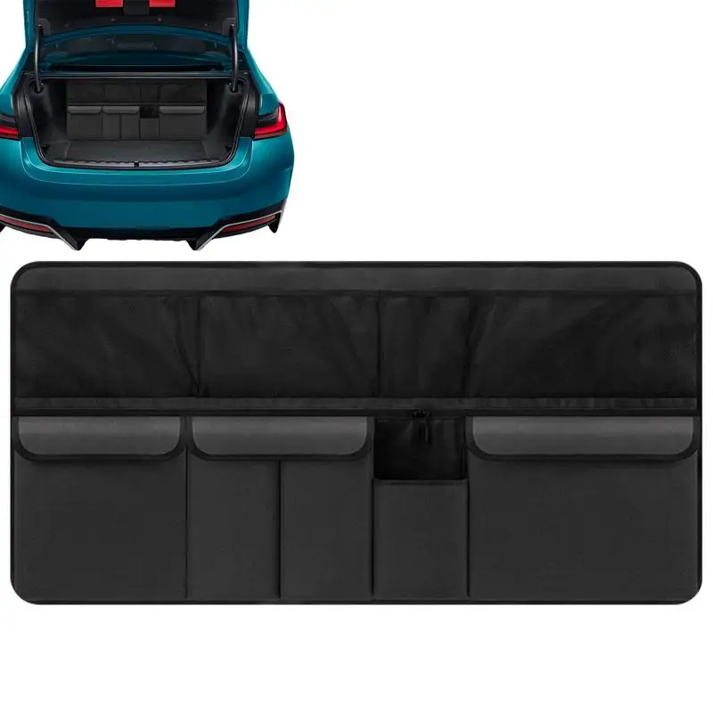 Back Seat Trunk Organizer Bag Backseat Trunk Organizer Car Storage Bag Minivan Caravan Multiple Pockets Organization Bag For 