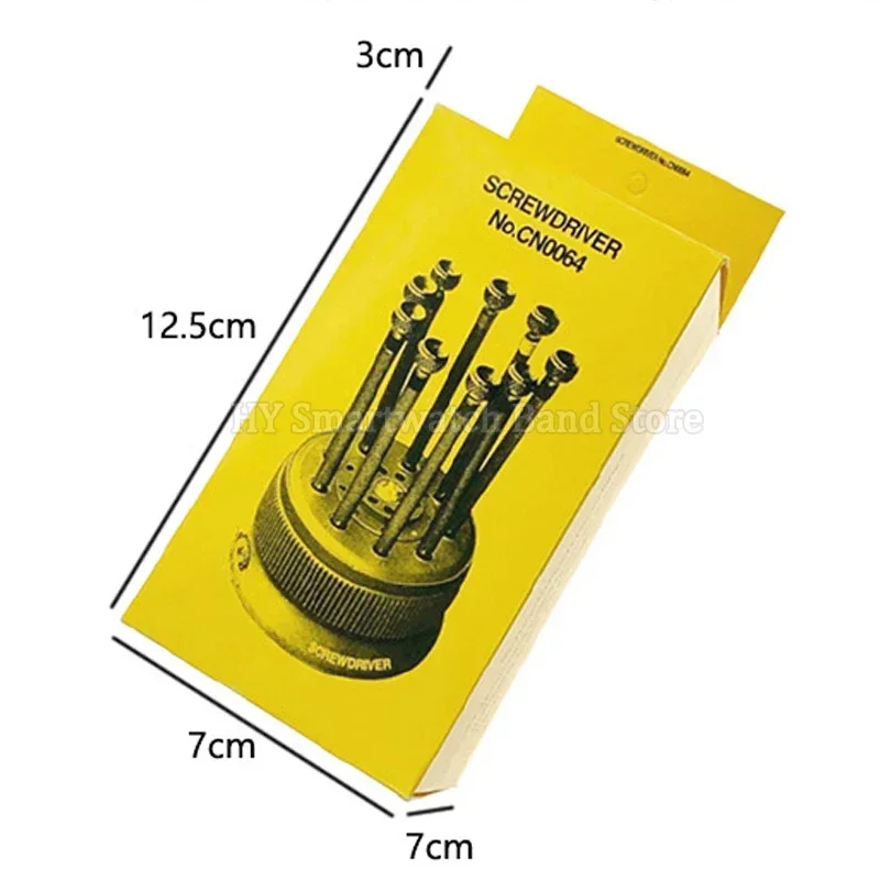 9Pcs 0.8mm-2.0mm Screwdriver Set Tool for Watchmaker Removal Watch Repair Kit Replacement Watchmaker Watch Repair Tool Accessory