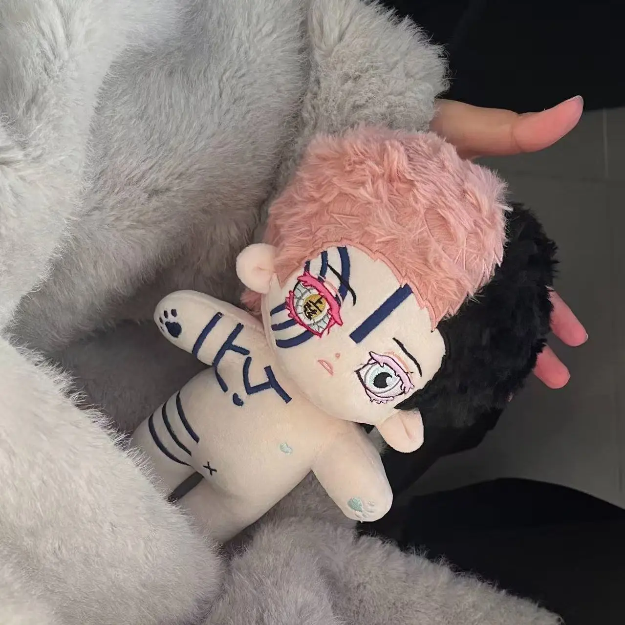 Nuovo Akaza Hakuji Cosplay 20CM Anime Peluche Farcito Corpo Zaino Ornamenti Ciondolo Regali Di Natale