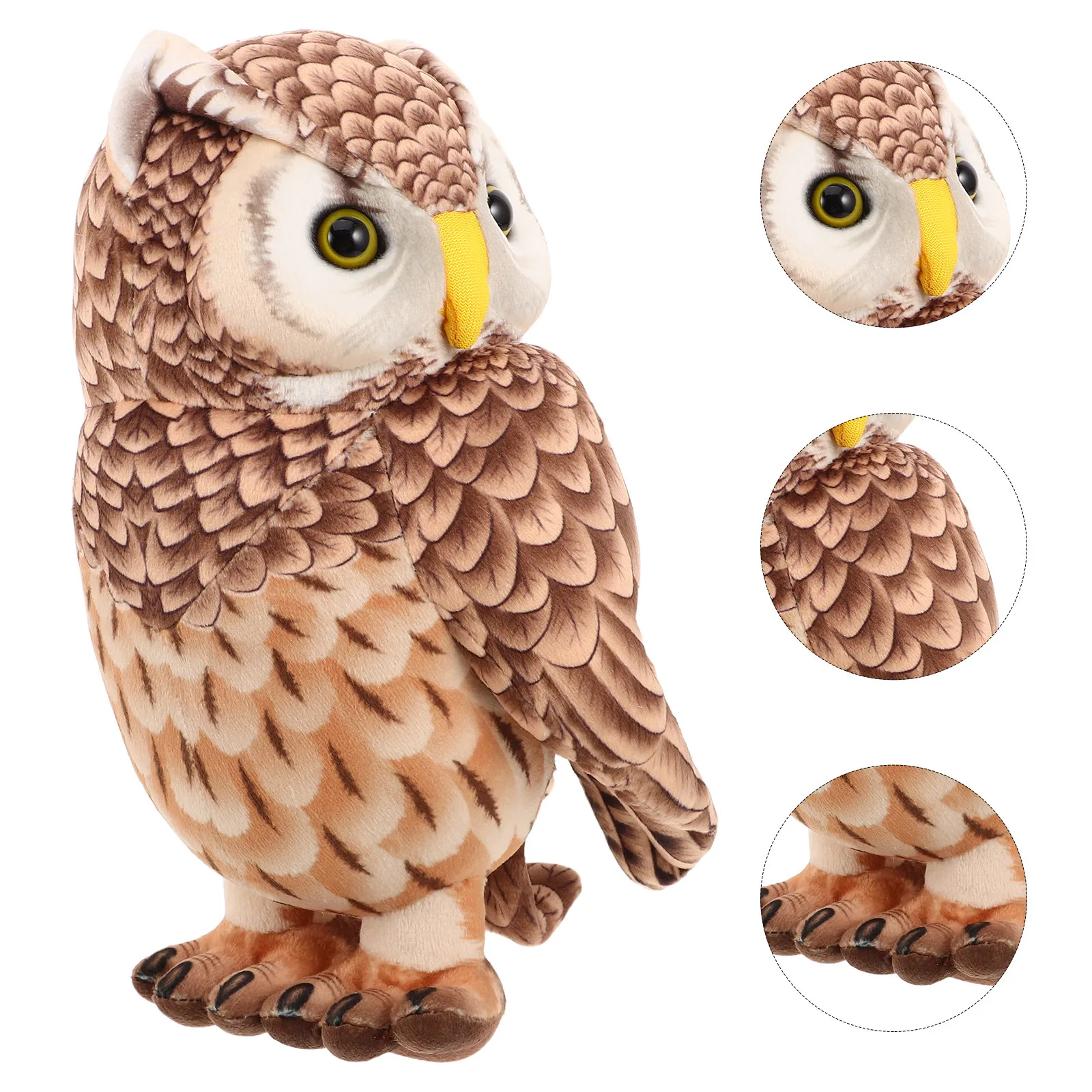 

Подушка-Сова: Реалистичные Особенности, Мягкая, Приятная на Ощупь Текстура, Уютная Подушка для Объятий, Декор для Дома, Офиса, Спальни, Поднимающая Настроение