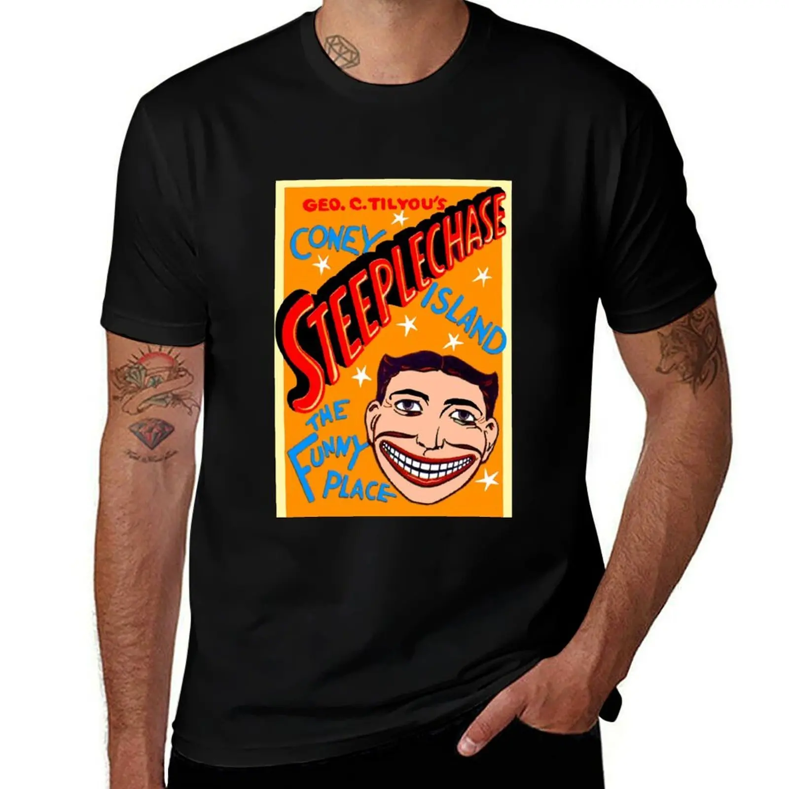 

STEEPLECHASE AT CONEY ISLAND T-Shirt blue archive designer shirts shirts graphic tees T-shirt men