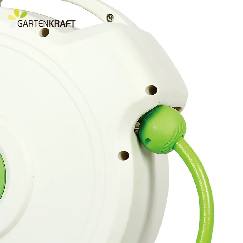 GARTENKRAFT 30M 1/2'' Multifunctional Automatic Garden Hoses & Reels Irrigation System For Outdoor