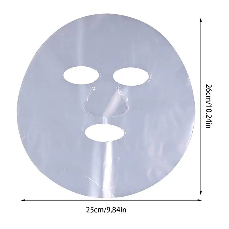 Plastic Film Facial Mask Skin Care Uncompressed Ultra Thin Beauty Salon Promote Products Absorption Disposable Mask 100pcs