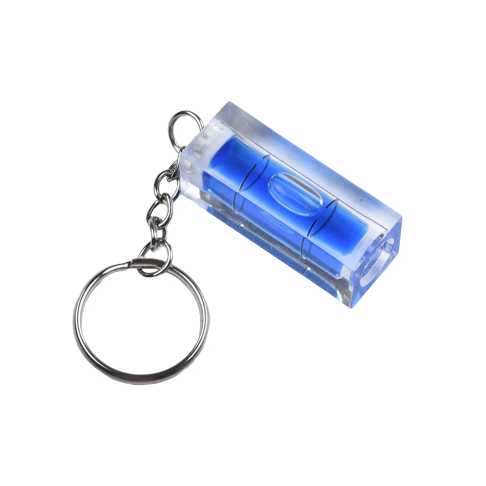 1PC Square Level Green BullseyeLevel Horizontal  Inclinometer Measuring Tool Mini Key Ring PTZ T-type Level