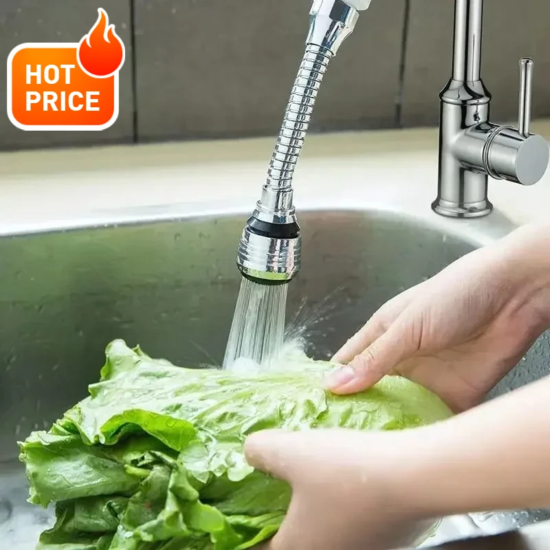 

360 Degree Adjustment Faucet Extension Tube Water Saving Nozzle Filter Kitchen Water Tap Water Saving for Sink Faucet Bathroom