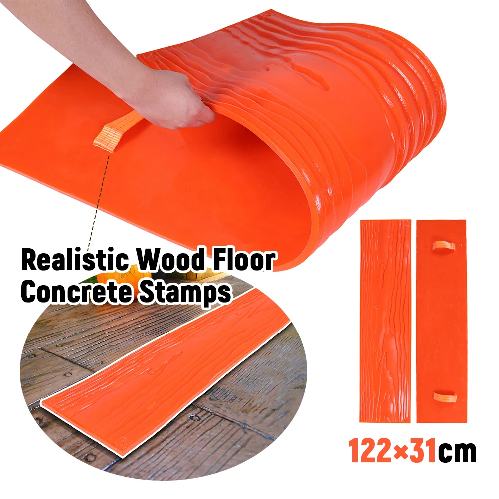 

Формы для бетона под дерево 122x31 см, реалистичные, из полиуретана, для внутренних и наружных полов