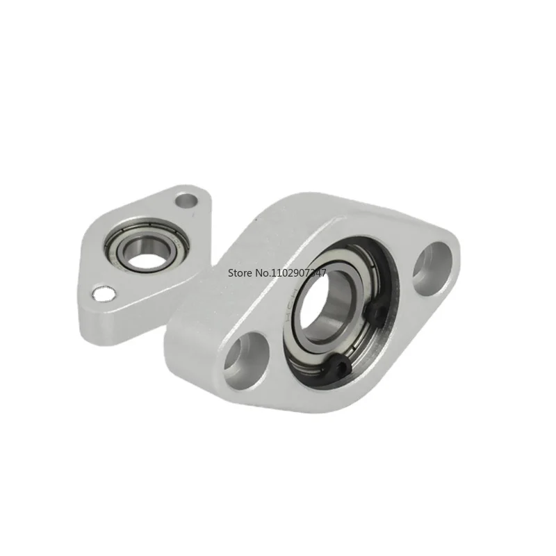 V-Flange Bearing Housing Components Diamond Shuttle Aluminum Alloy Screw Rod Optical Axis Fixed Support