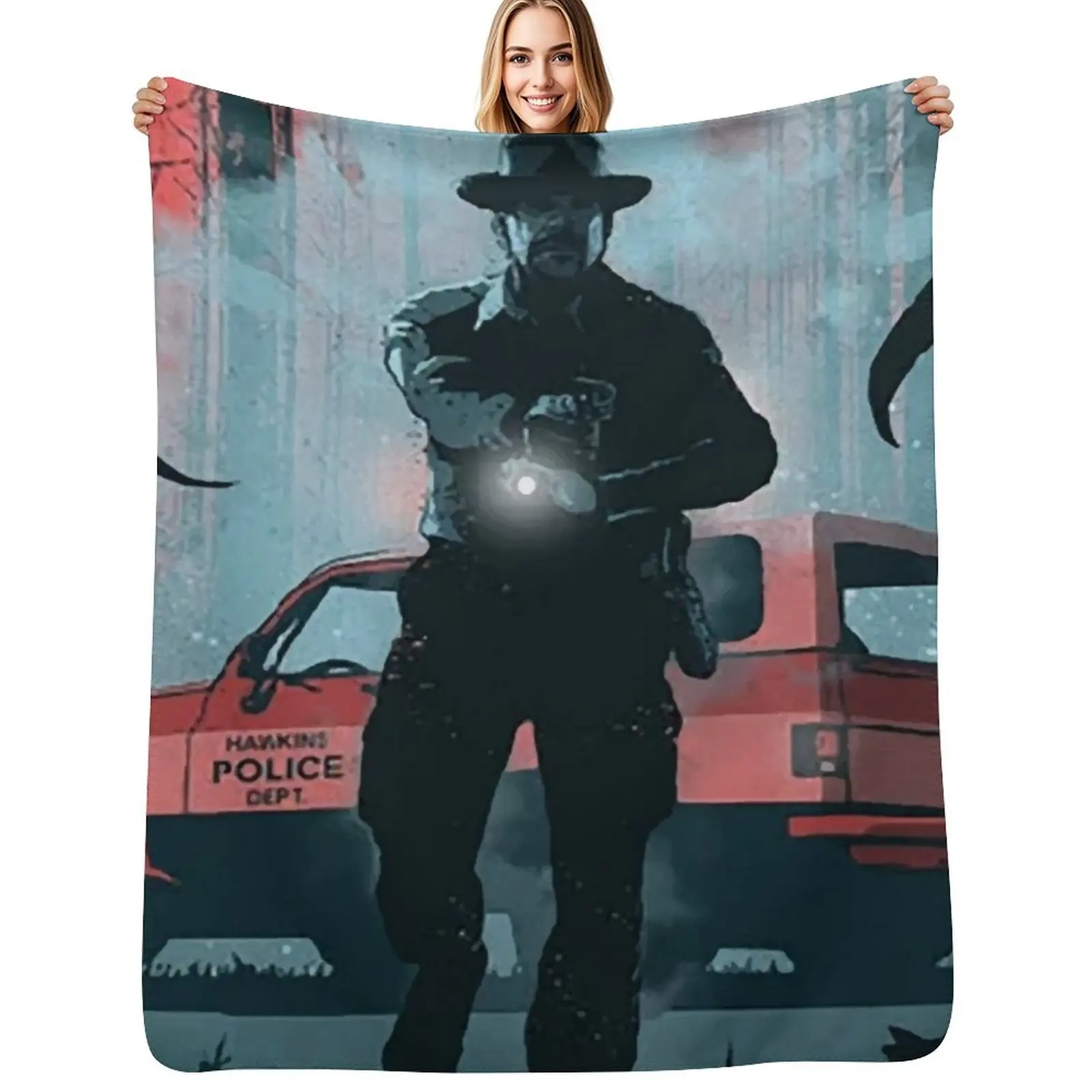 Jim Hopper - Blazer - Car Legends Throw Blanket Versatile Cozy Throw Blanket for All Occasions